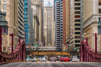 Blick auf die Michigan Avenue